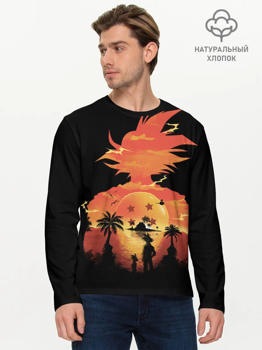 Мужской лонгслив базовый / Dragon Ball Illusion