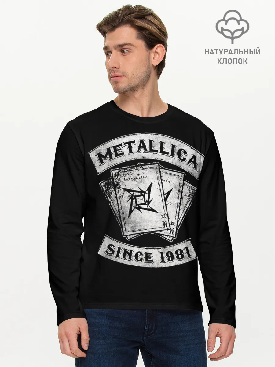 Мужской лонгслив базовый / Metallica