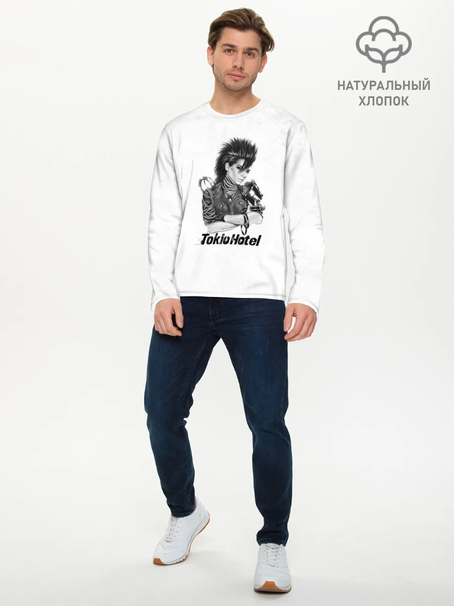 Мужской лонгслив базовый / Tokio Hotel