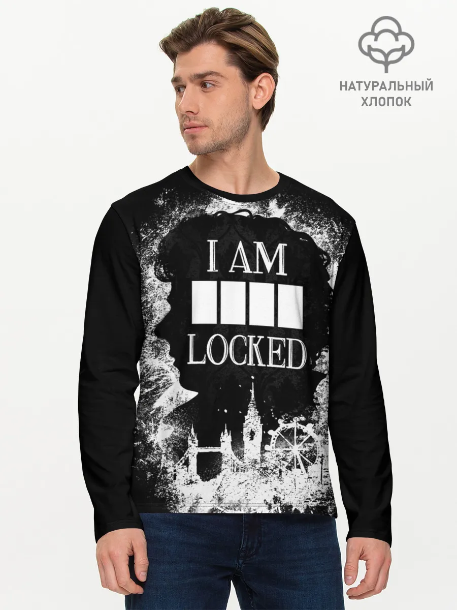 Мужской лонгслив базовый / I AM LOCKED
