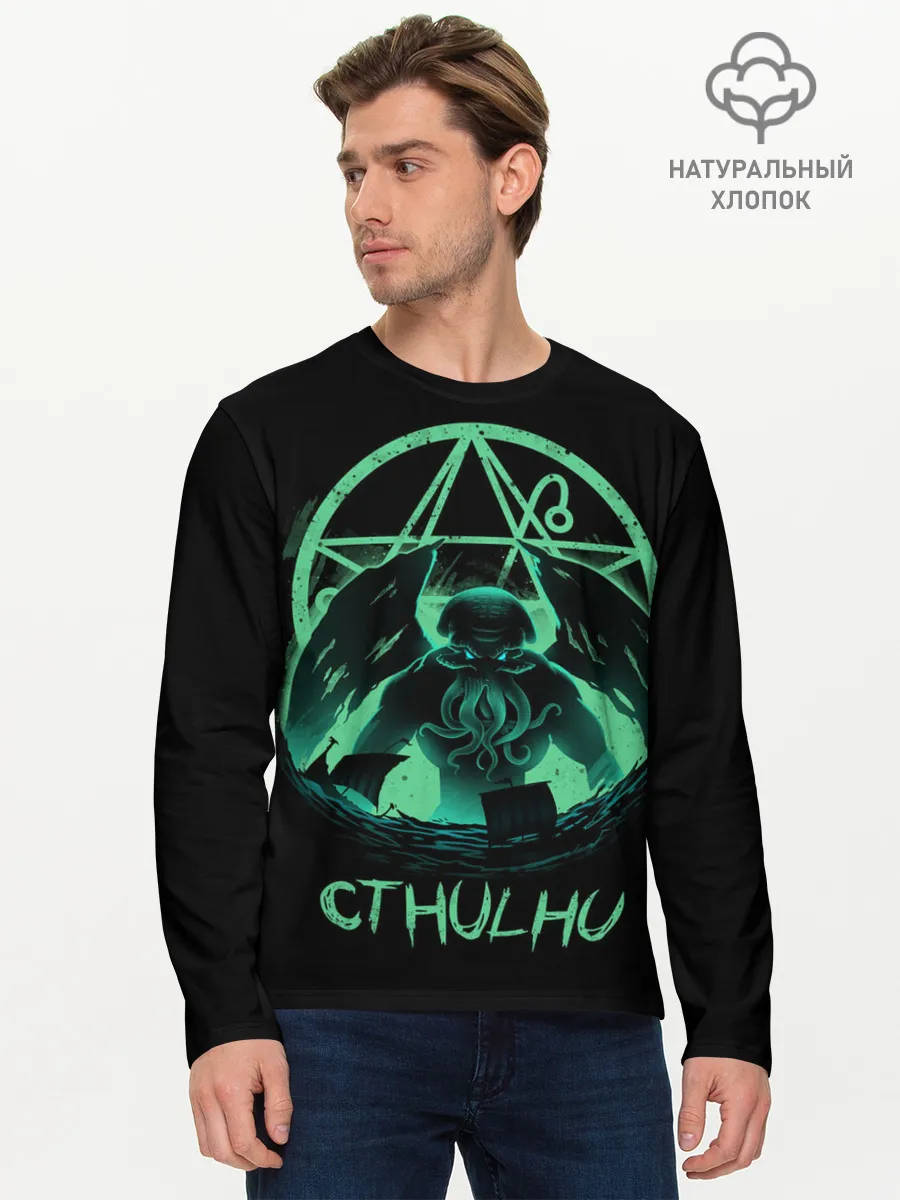 Мужской лонгслив базовый / Rise of Cthulhu