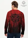 Мужской лонгслив базовый / Red-n-black okto