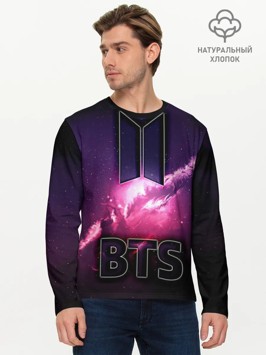 Мужской лонгслив базовый / РЮКЗАК BTS