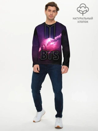 Мужской лонгслив базовый / РЮКЗАК BTS