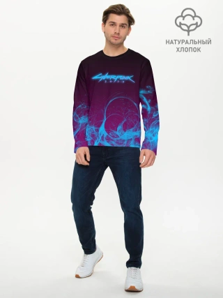 Мужской лонгслив базовый / CYBERPUNK 2077