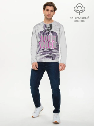 Мужской лонгслив базовый / John Wick