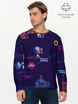 Мужской лонгслив базовый / SONIC