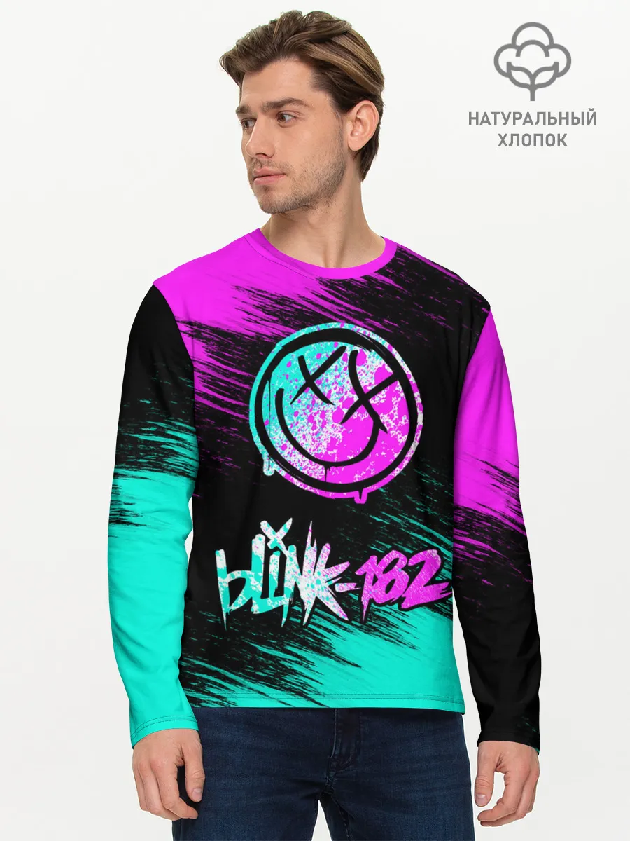 Мужской лонгслив базовый / Blink-182