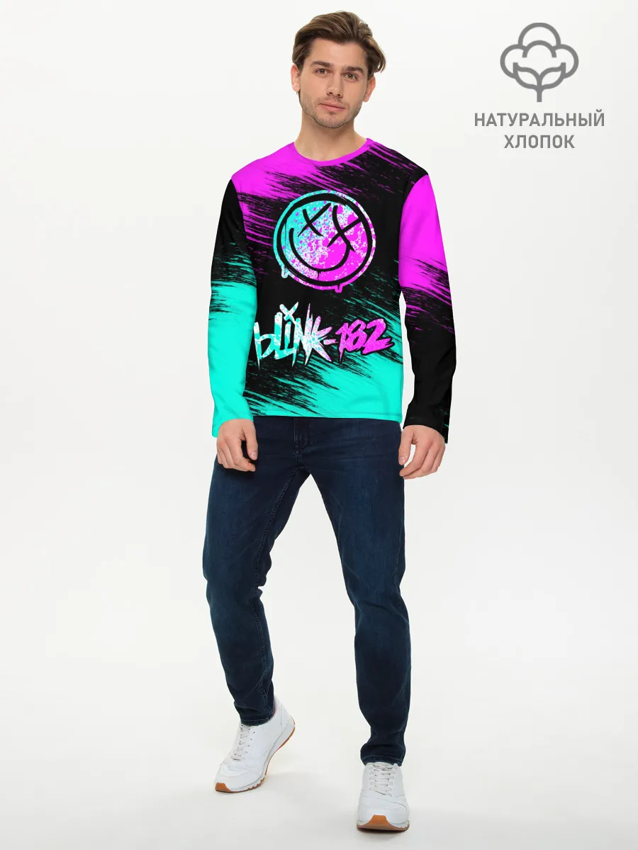 Мужской лонгслив базовый / Blink-182