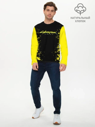 Мужской лонгслив базовый / CYBERPUNK 2077