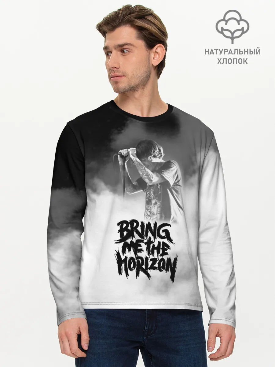 Мужской лонгслив базовый / Bring Me the Horizon