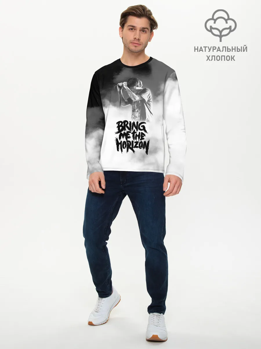 Мужской лонгслив базовый / Bring Me the Horizon