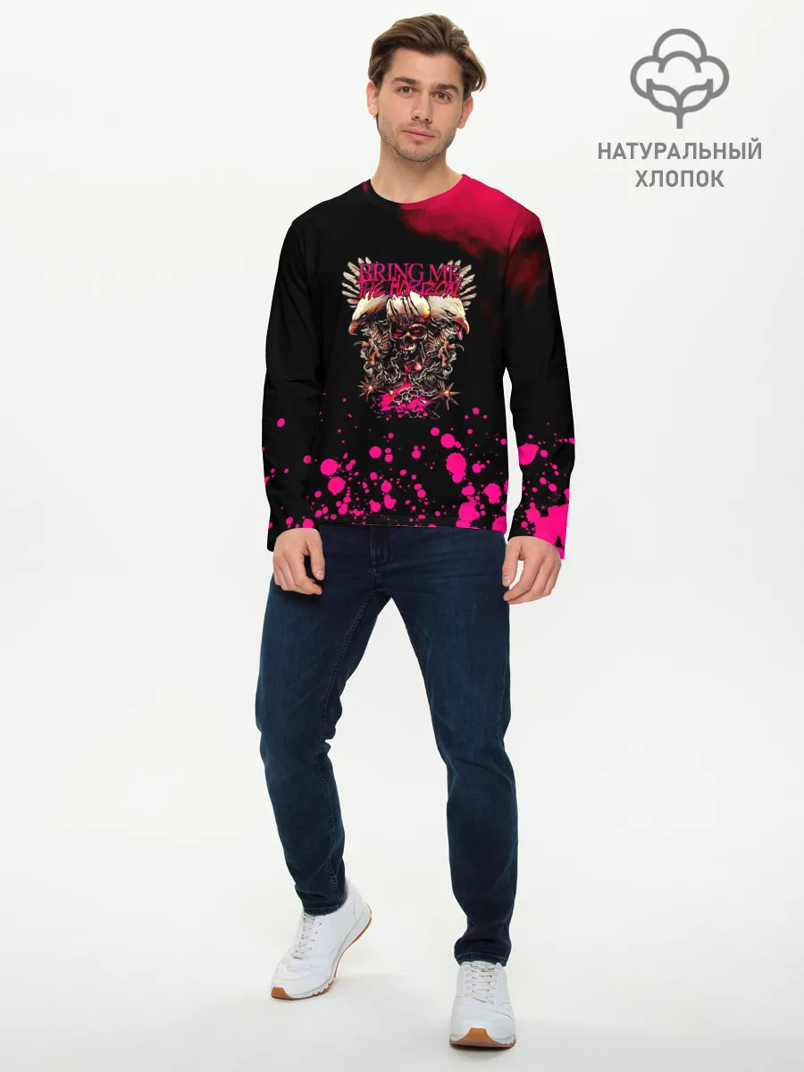 Мужской лонгслив базовый / Bring Me the Horizon