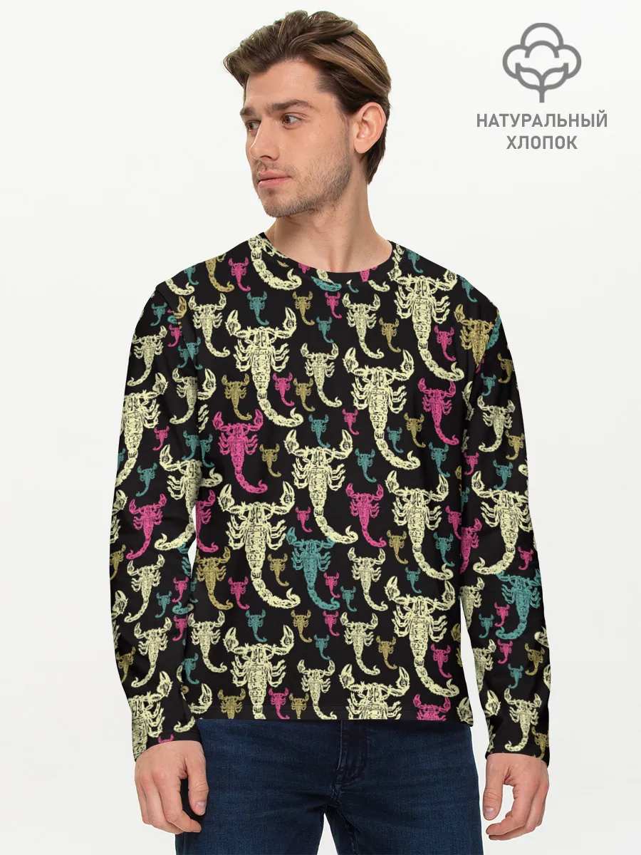 Мужской лонгслив базовый / Скорпионы