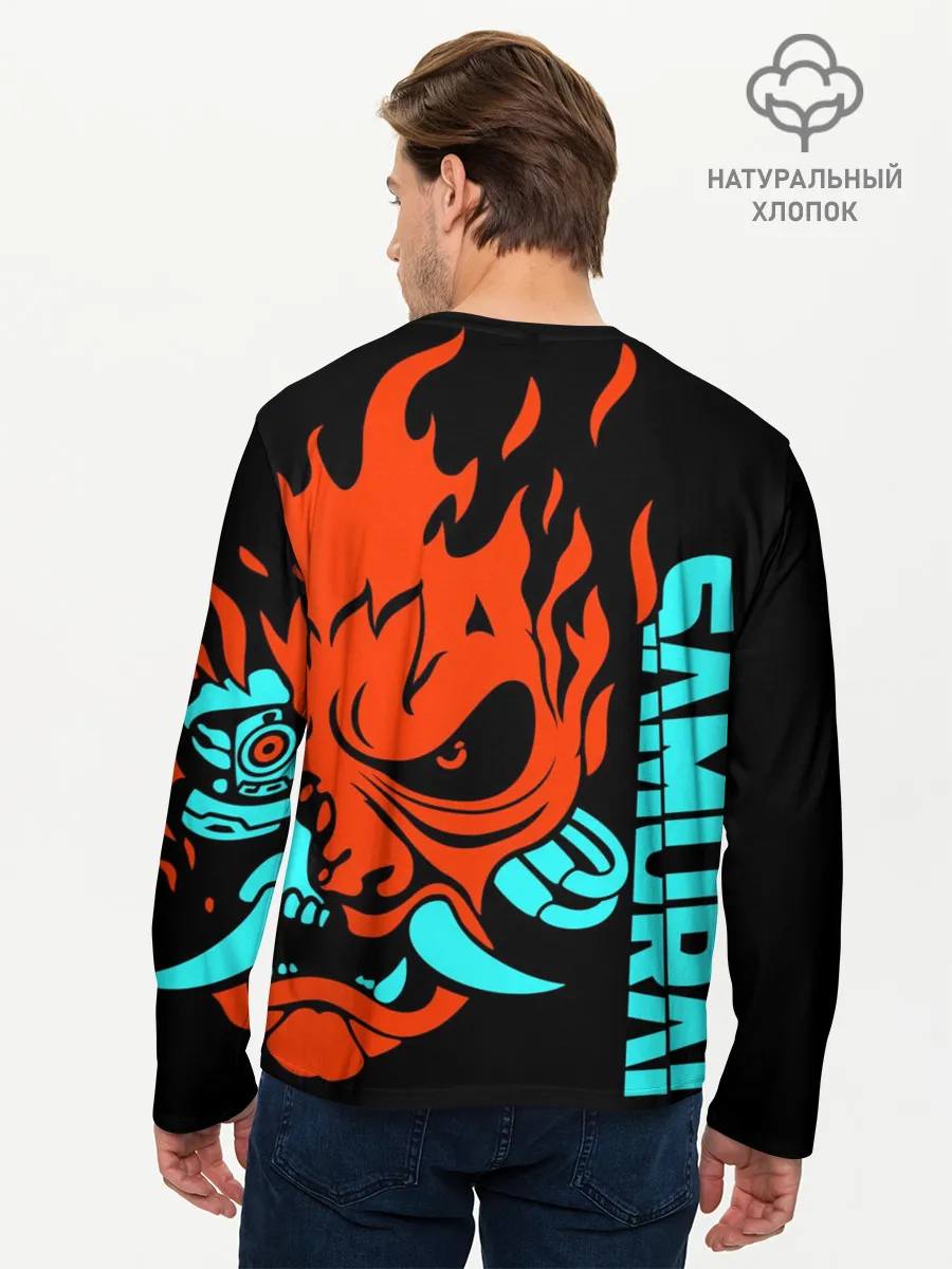 Мужской лонгслив базовый / Cyberpunk 2077