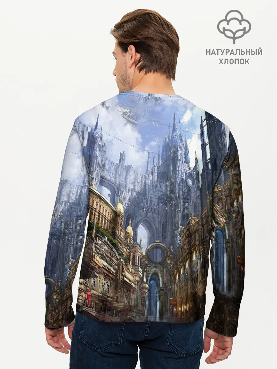 Мужской лонгслив базовый / Древний город