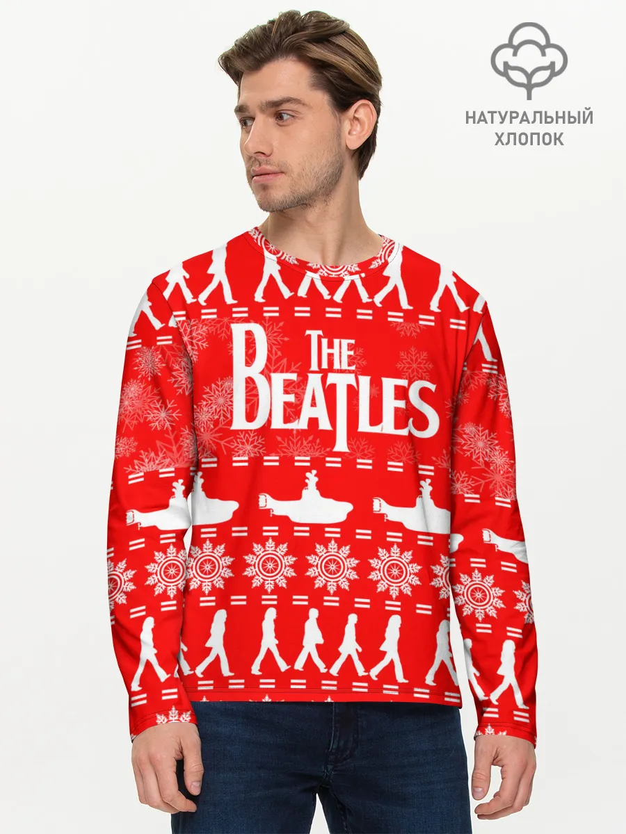 Мужской лонгслив базовый / The Beatles