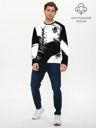 Мужской лонгслив базовый / Cyberpunk 2077
