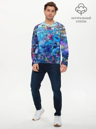 Мужской лонгслив базовый / Покемон 2000