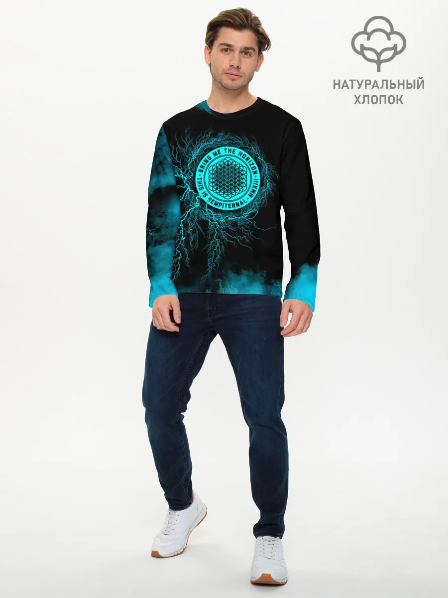 Мужской лонгслив базовый / Bring Me the Horizon