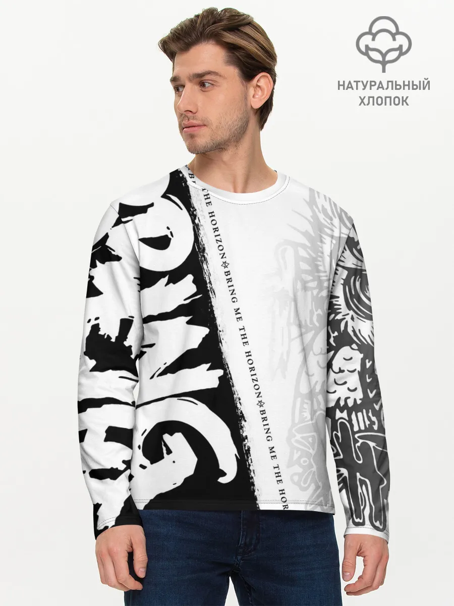 Мужской лонгслив базовый / Bring Me the Horizon