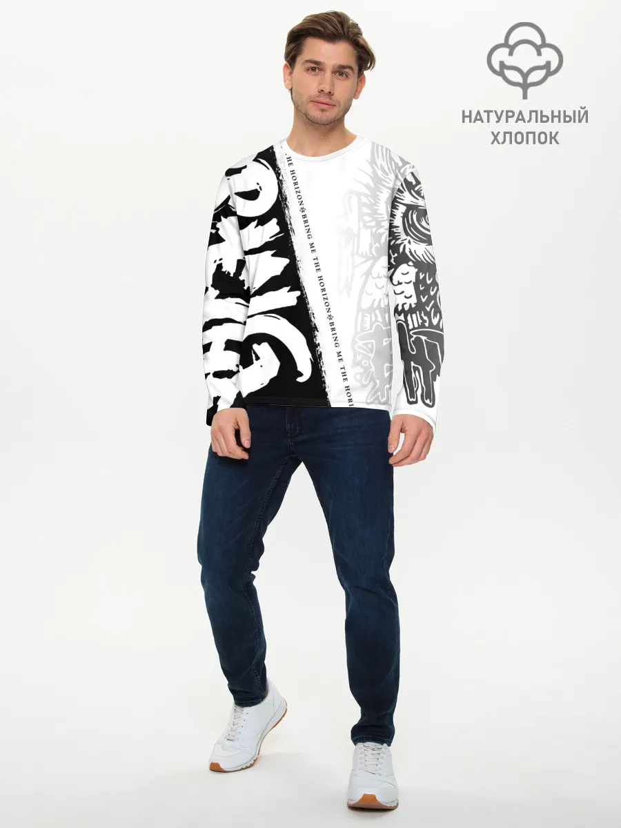 Мужской лонгслив базовый / Bring Me the Horizon