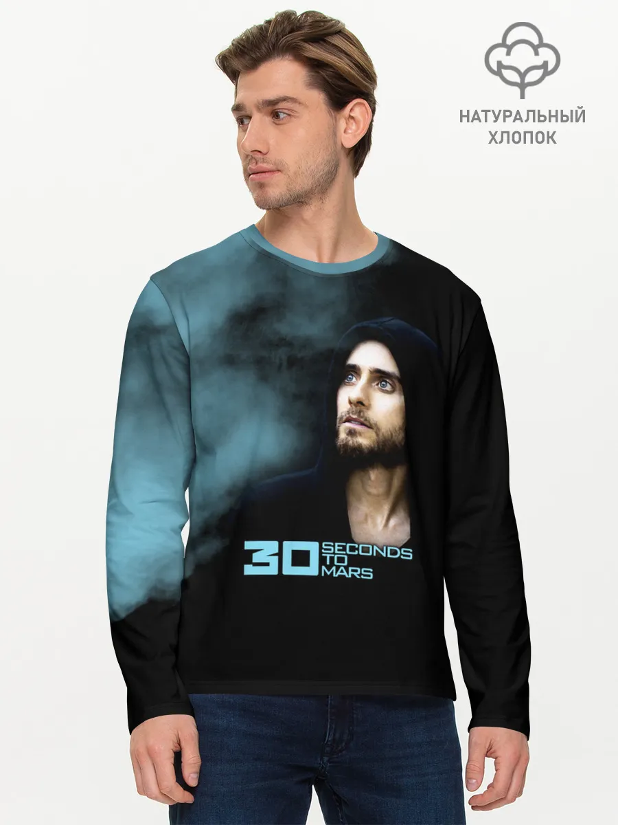 Мужской лонгслив базовый / 30 Seconds to Mars