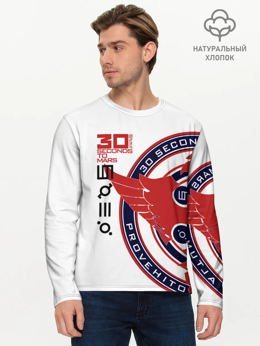 Мужской лонгслив базовый / 30 Seconds to Mars