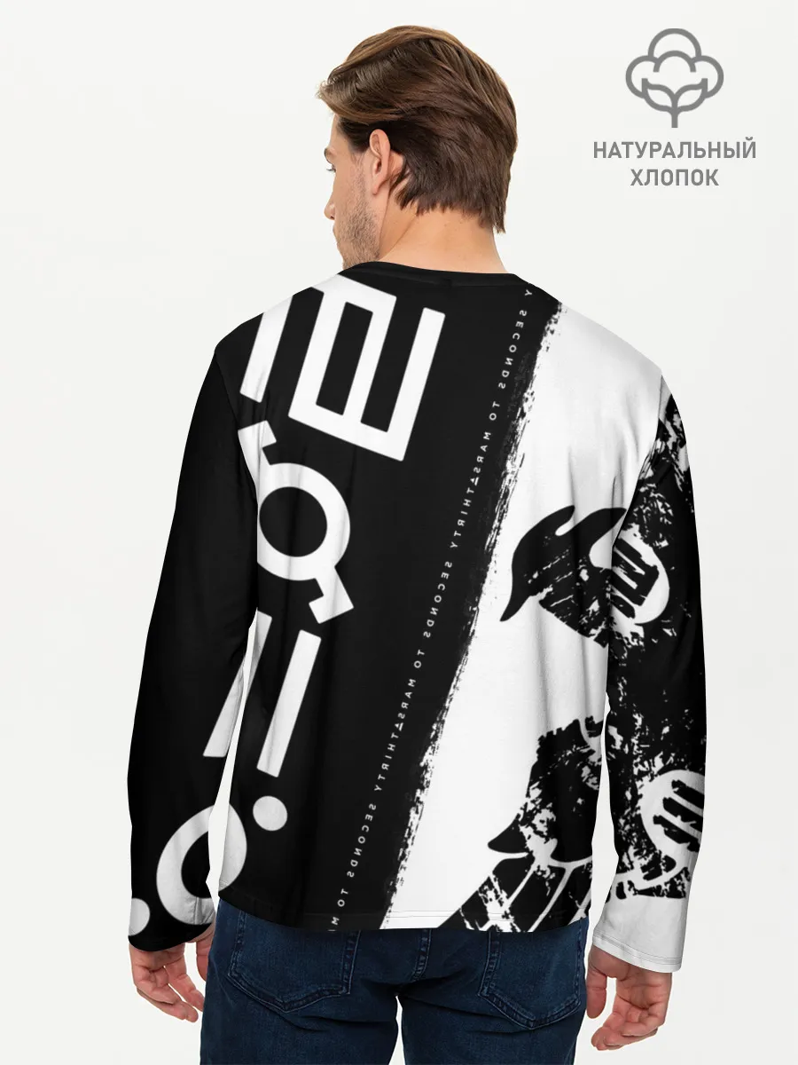 Мужской лонгслив базовый / 30 Seconds to Mars