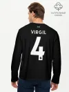 Мужской лонгслив базовый / Virgil van Dijk third 19-20