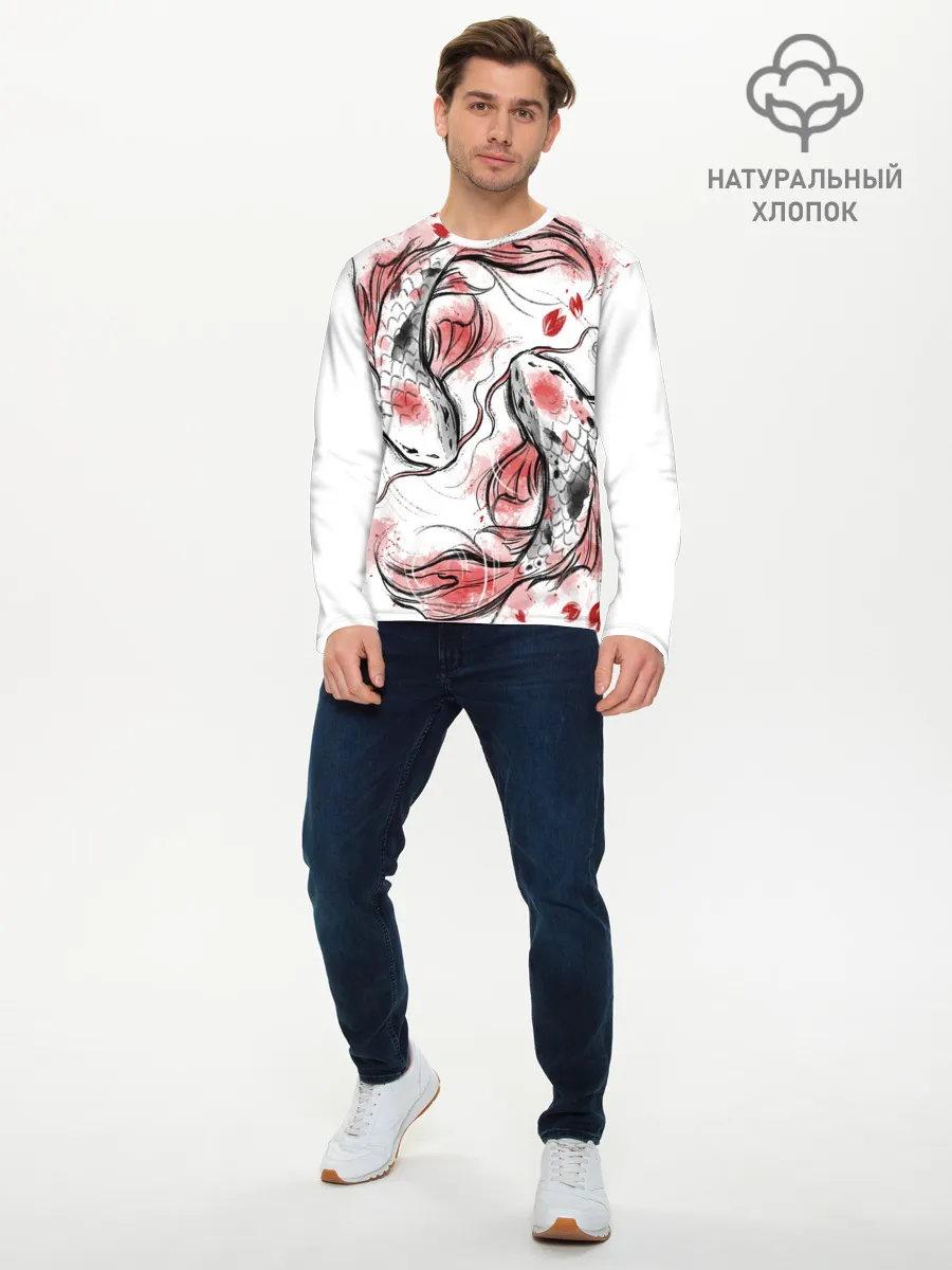 Мужской лонгслив базовый / Japan dream