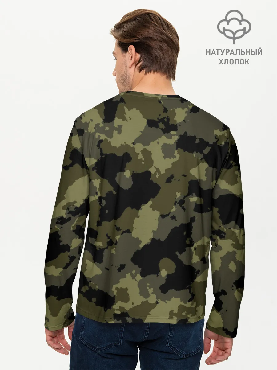 Мужской лонгслив базовый / Real men do fishing