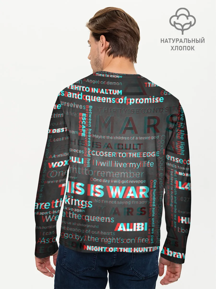 Мужской лонгслив базовый / 30 SECONDS TO MARS