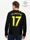 Мужской лонгслив базовый / De Bruyne away 19-20