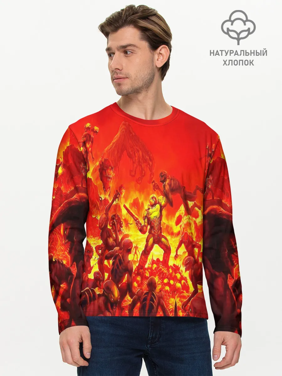 Мужской лонгслив базовый / DOOM