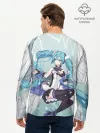 Мужской лонгслив базовый / Хацуне Мику с крыльями