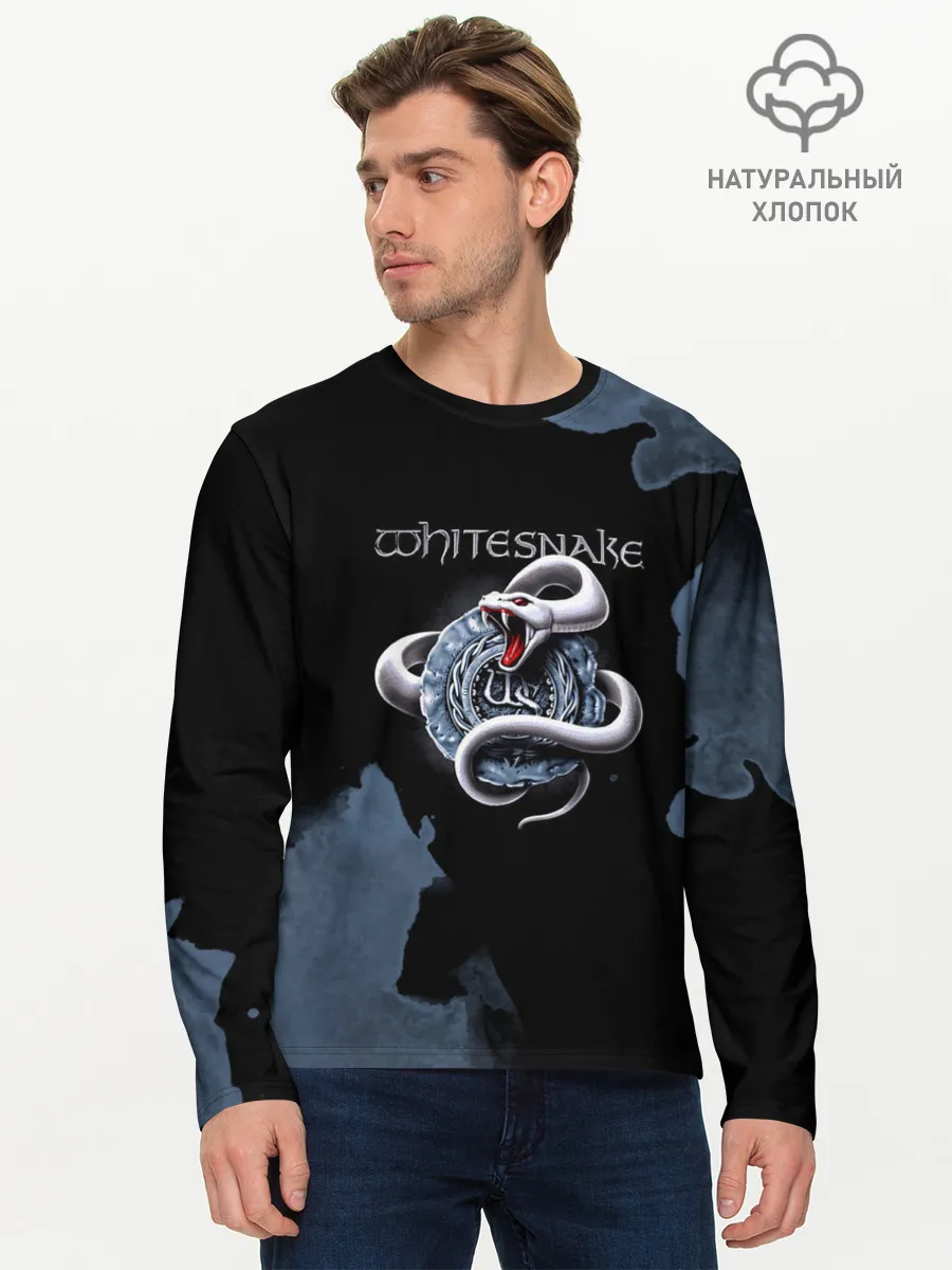 Мужской лонгслив базовый / WHITESNAKE