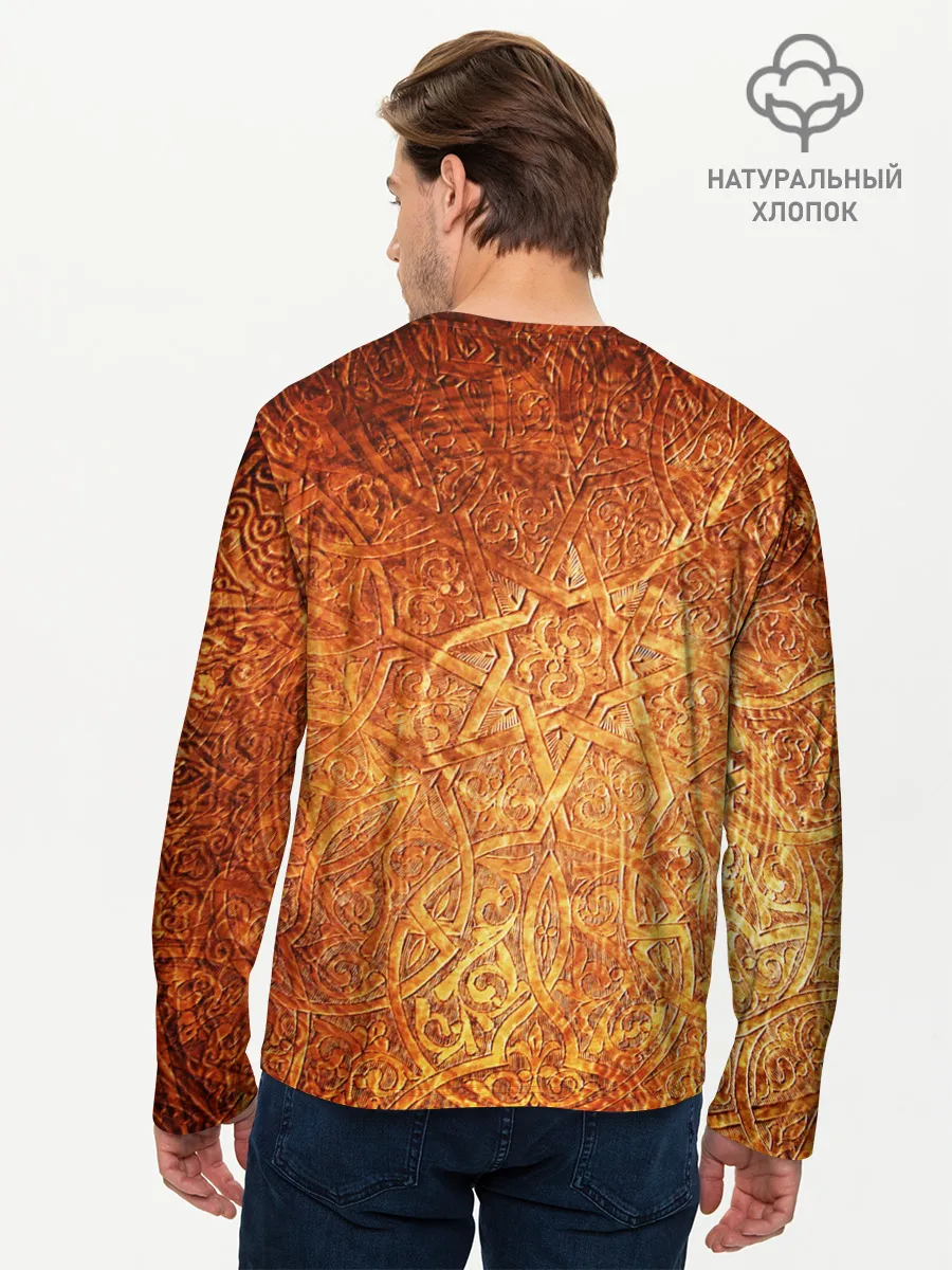 Мужской лонгслив базовый / Кельтские узоры