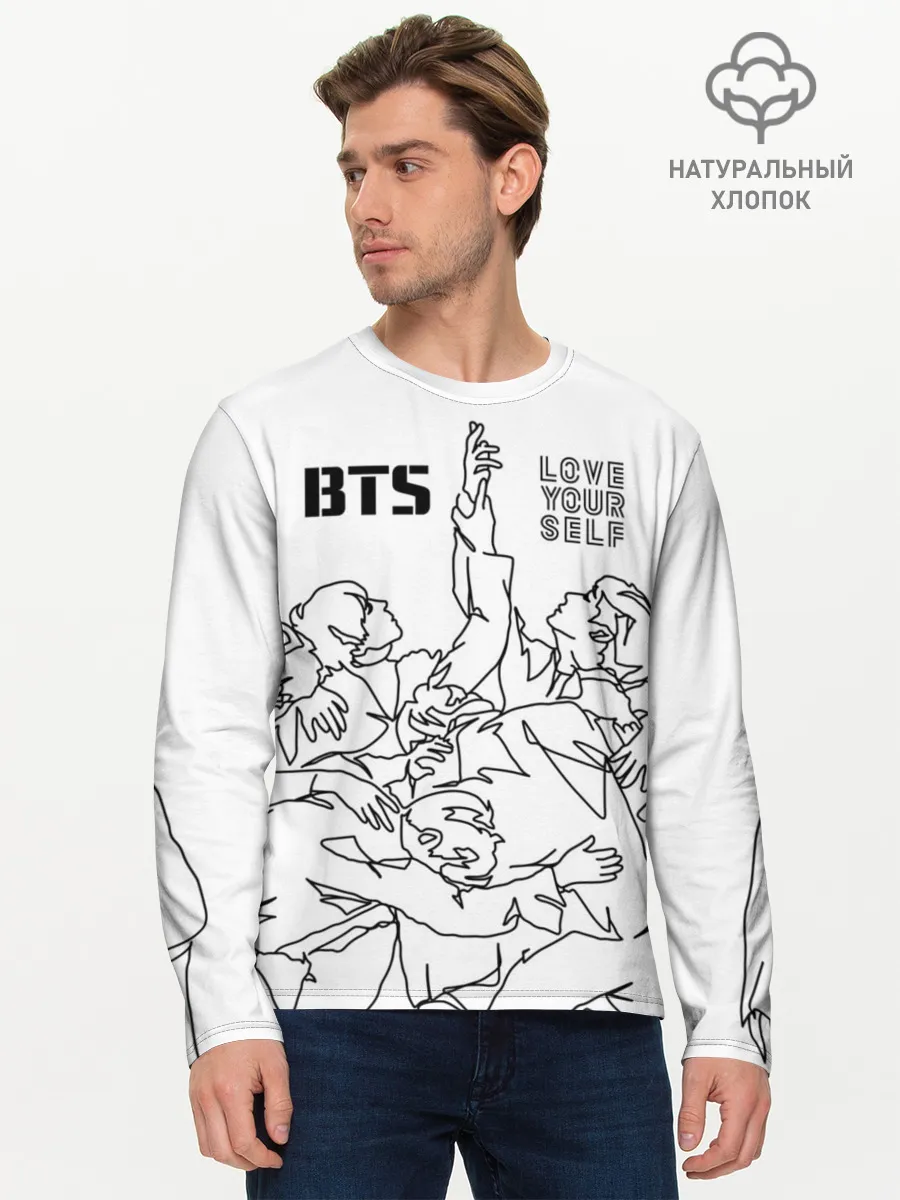 Мужской лонгслив базовый / BTS