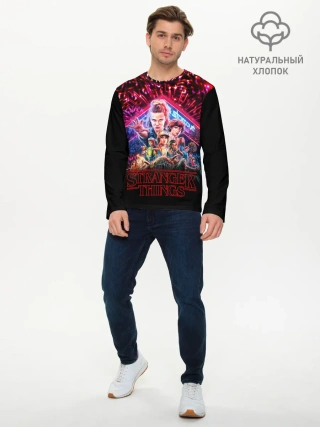 Мужской лонгслив базовый / STRANGER THINGS - 3 Сезон