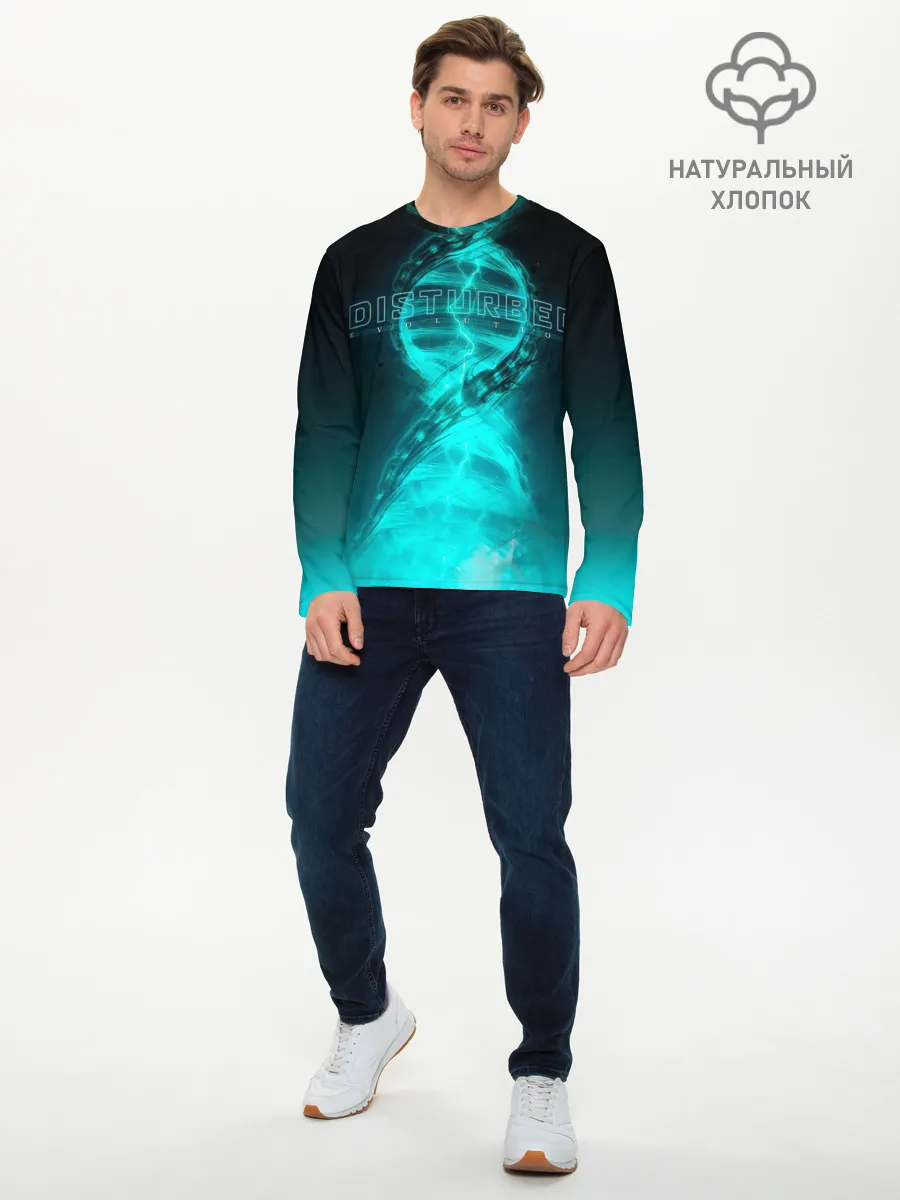 Мужской лонгслив базовый / Disturbed. Evolution