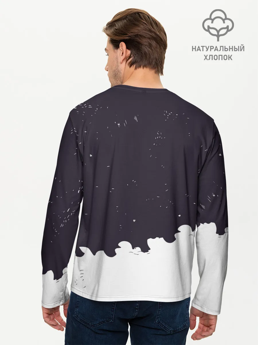 Мужской лонгслив базовый / Демогоргон