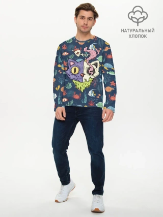 Мужской лонгслив базовый / Завтрак