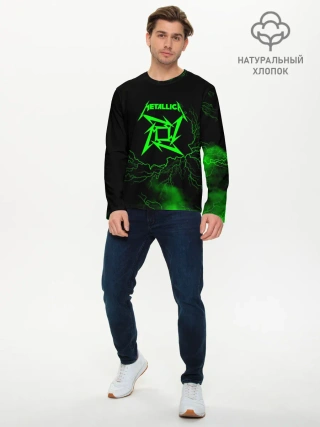 Мужской лонгслив базовый / Metallica