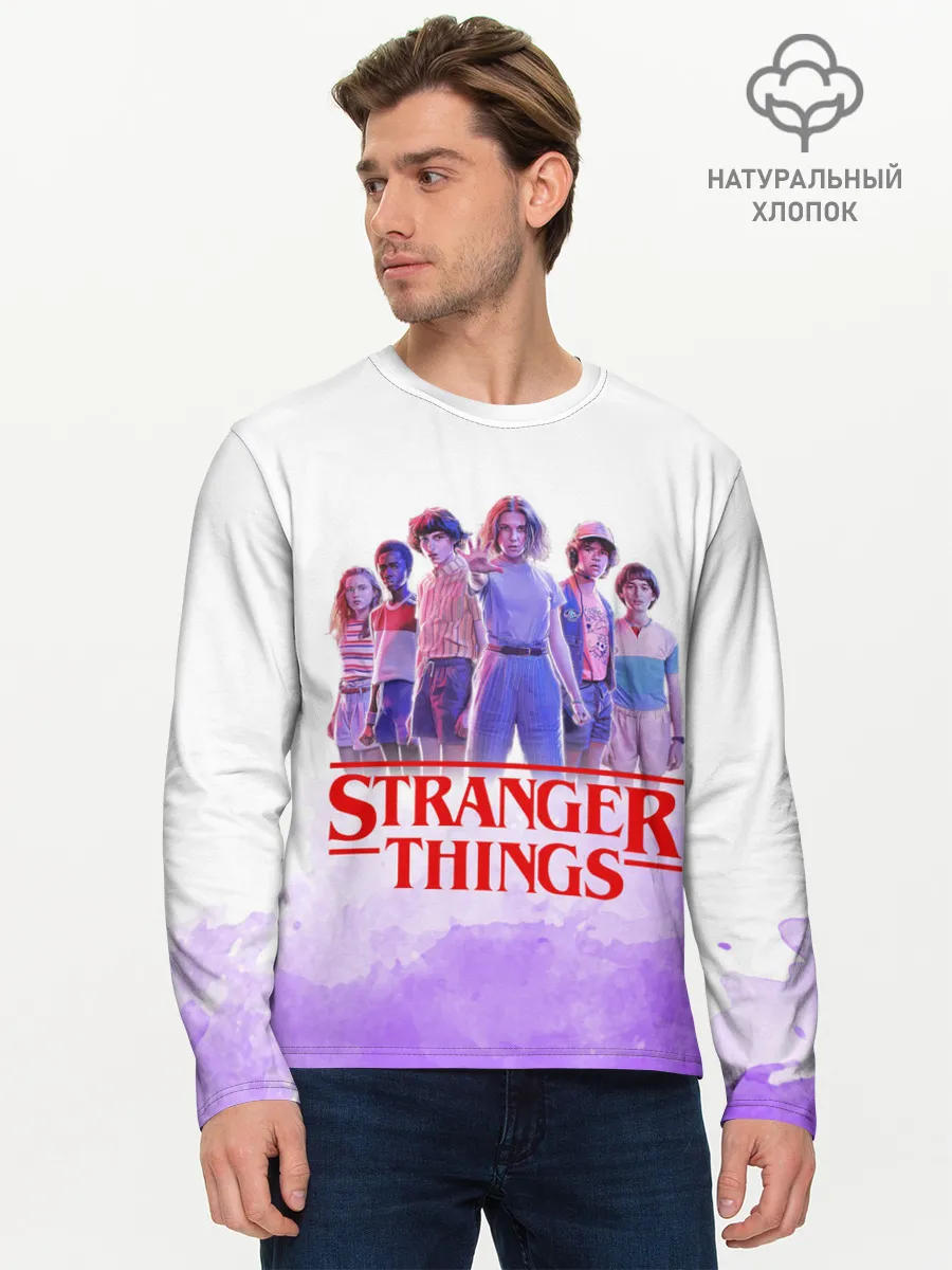 Мужской лонгслив базовый / ОЧЕНЬ СТРАННЫЕ ДЕЛА