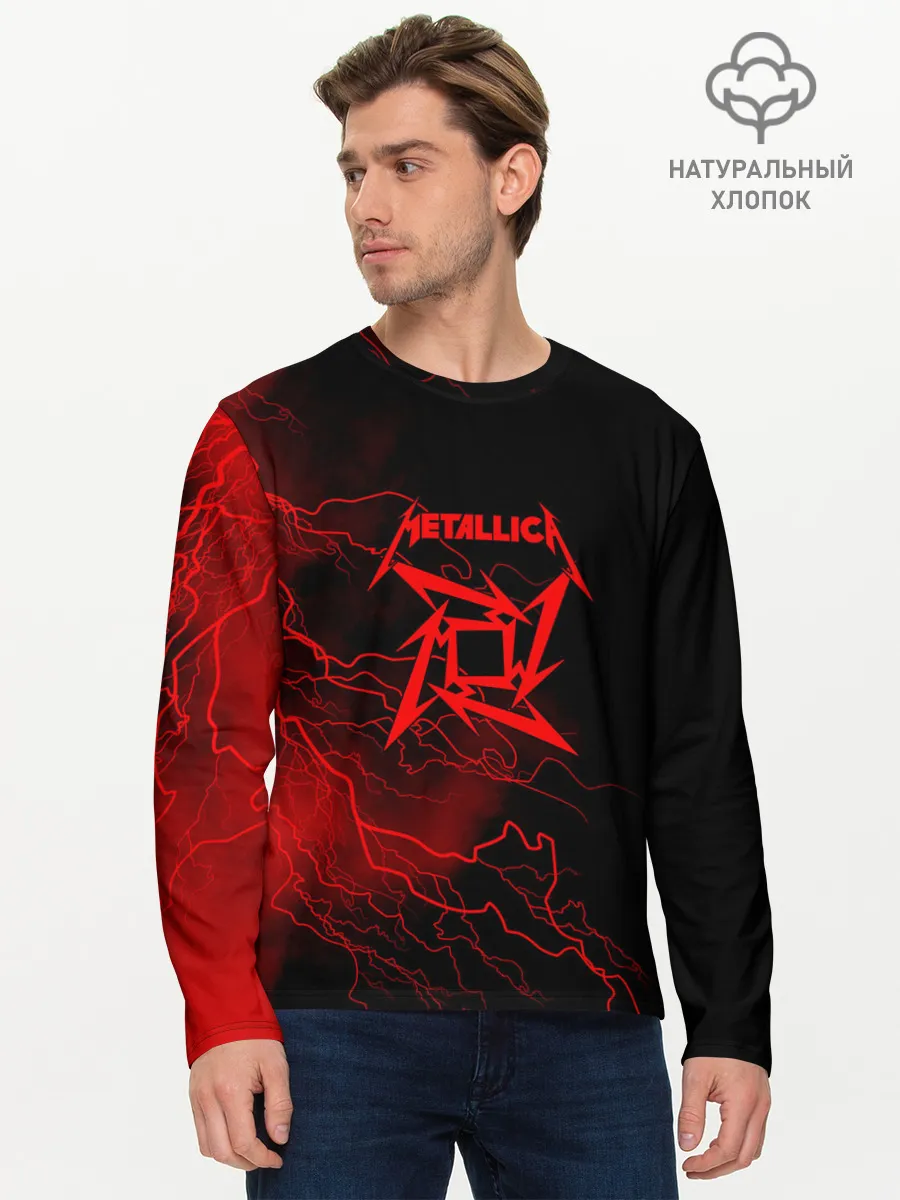 Мужской лонгслив базовый / Metallica
