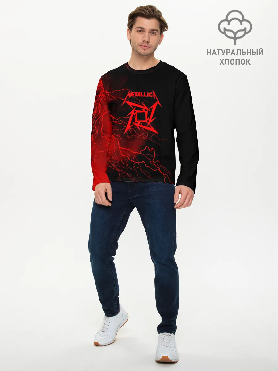 Мужской лонгслив базовый / Metallica