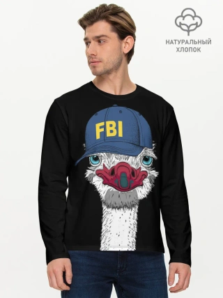Мужской лонгслив базовый / FBI