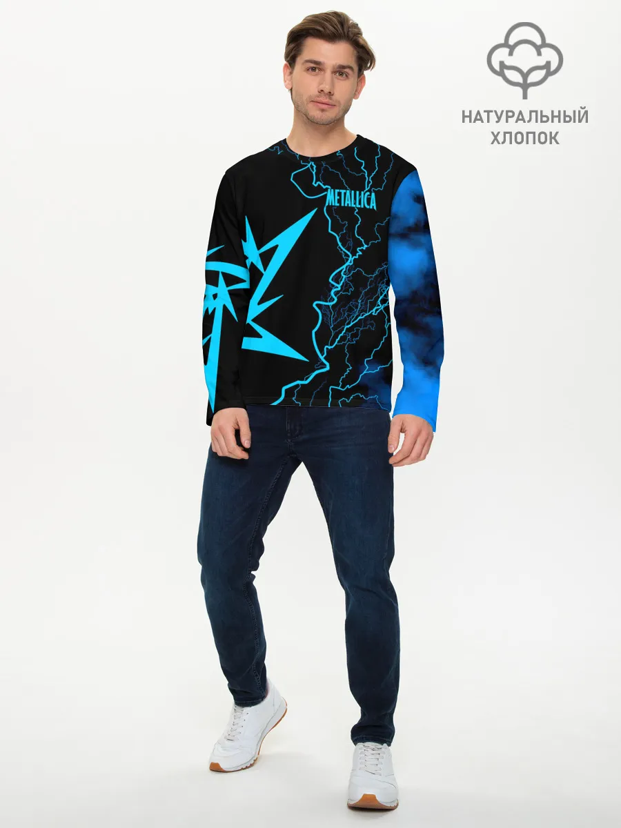 Мужской лонгслив базовый / Metallica