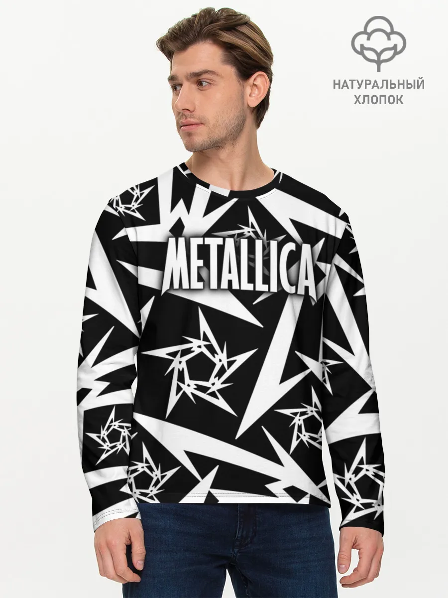 Мужской лонгслив базовый / Metallica